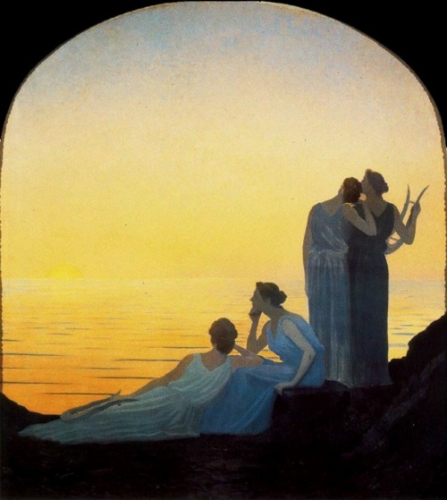 soir antique, alphonse osbert, jean-christophe, Romain Rolland, Italie