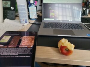 La pomme croquée