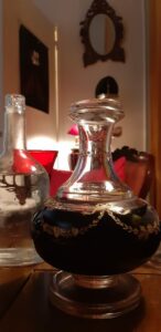 La carafe de cristal