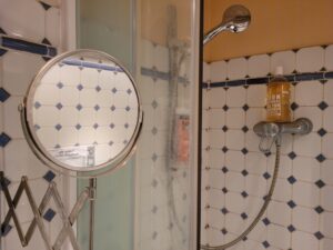 The bathroom is clear