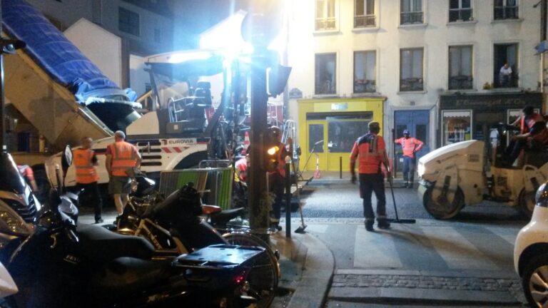 Goudronnage de nuit