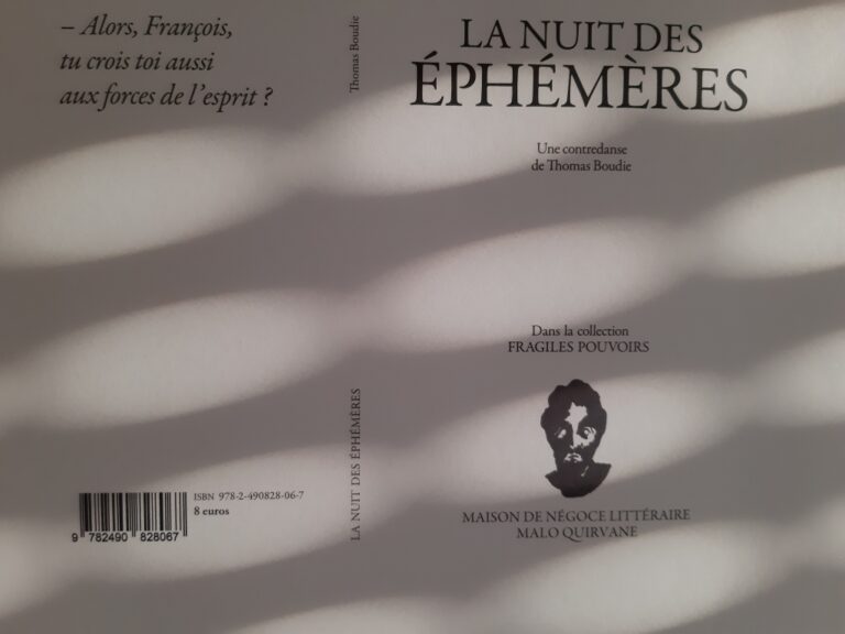 La nuit des éphémères, de Thomas Boudie, extrait de Bonne Feuille