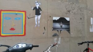 La rue décorée